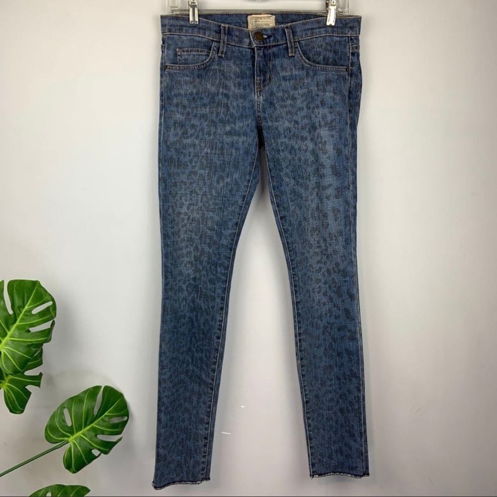 Current Elliot Leopard Print Jeans - image 4